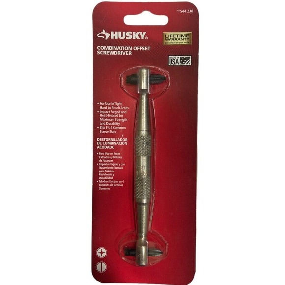 Husky PRO 4 In 1 USA Made Combination Offset Screwdriver NEW In Package - Picture 12 of 16